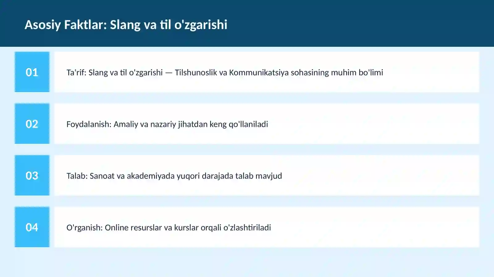 Slang va til o'zgarishi 3