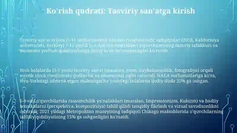 Tasviriy san'at ta'limi 3