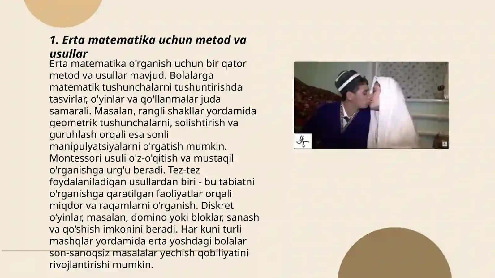 Erta matematika darslarini samarali qiziqarli va yaxlit tarzda amalga oshirish Sapayeva Nozima 3