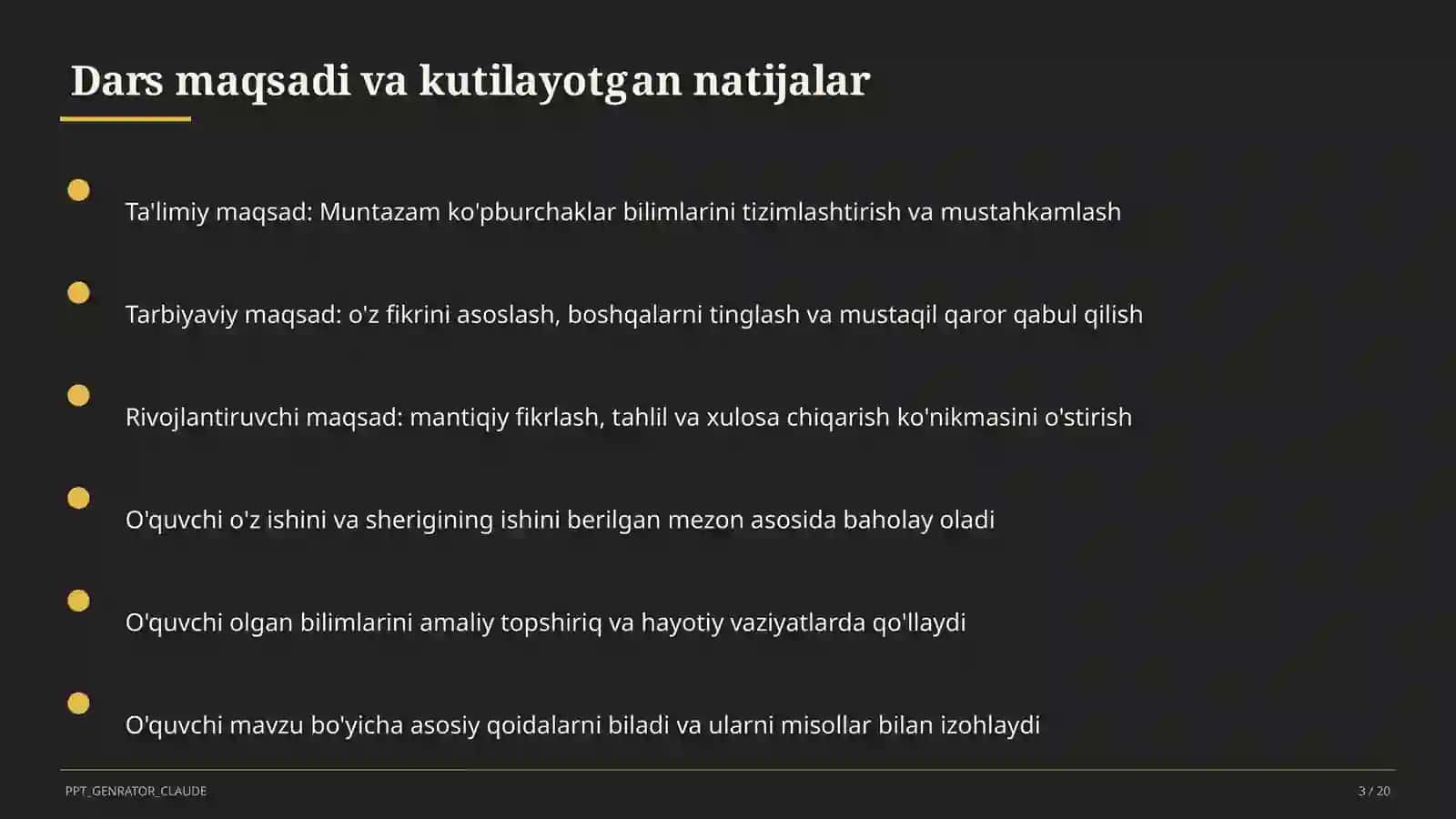 Muntazam ko'pburchaklar (9-sinf) 3