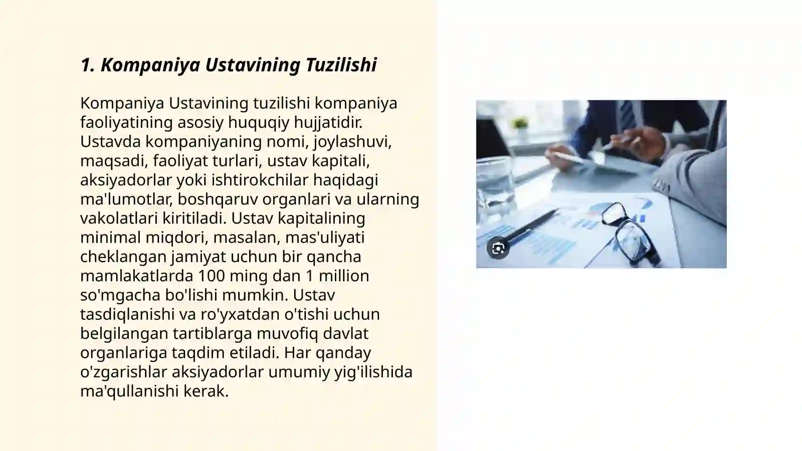 Kompaniya ustavi 3