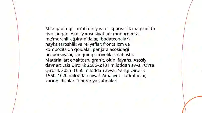 Qadimgi dunyo san'ati 3