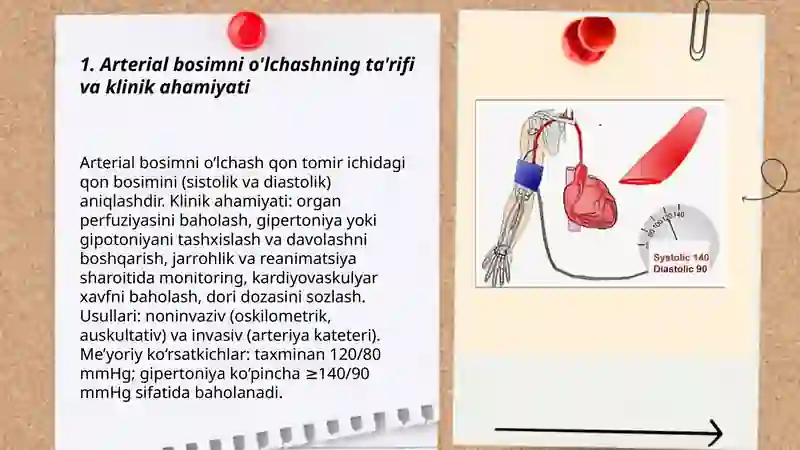 Arterial bosimni o'lchash 3