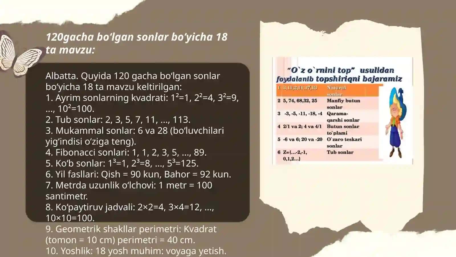 Xona birliklari 120gacha bo'lgan sonlar ichida Abdurashidova Rayhona 3