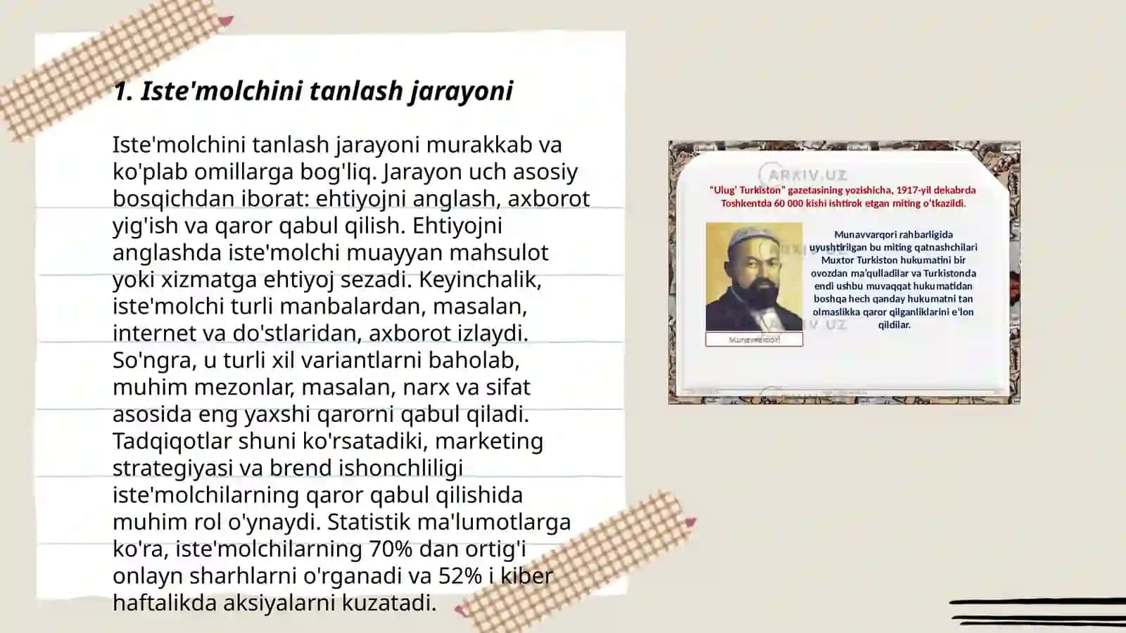Iste'molchining bozordagi xatti harakati va uning tanlovi nazariyasi 3