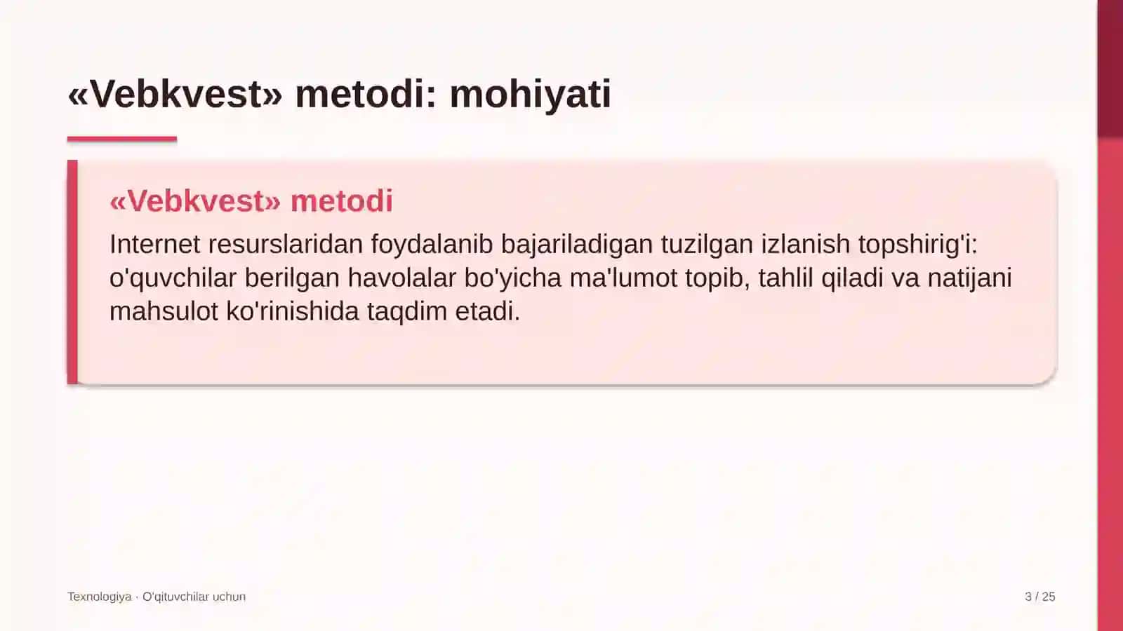 texnologiya darslarida vebkvest metodidan foydalanish 7884 3