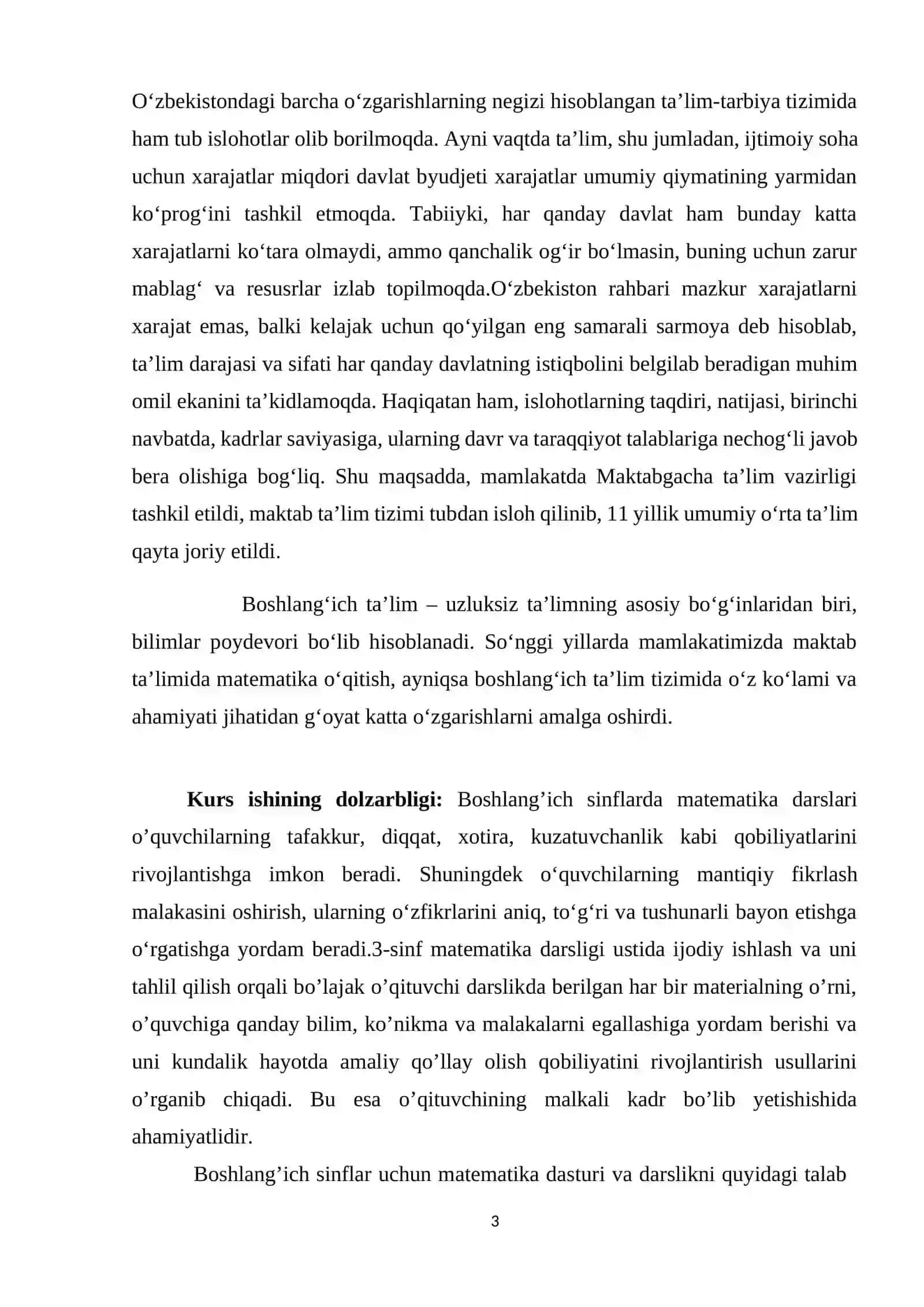 Uchinchi sinfda matematikadan tafakkurni mantiqiy fikrlashga rivojlantiruvchi ijodiy topshiriq tarzi 3