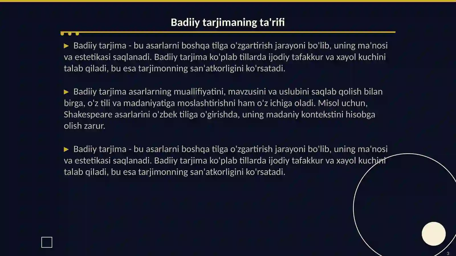 Badiiy tarjima masalalari 3