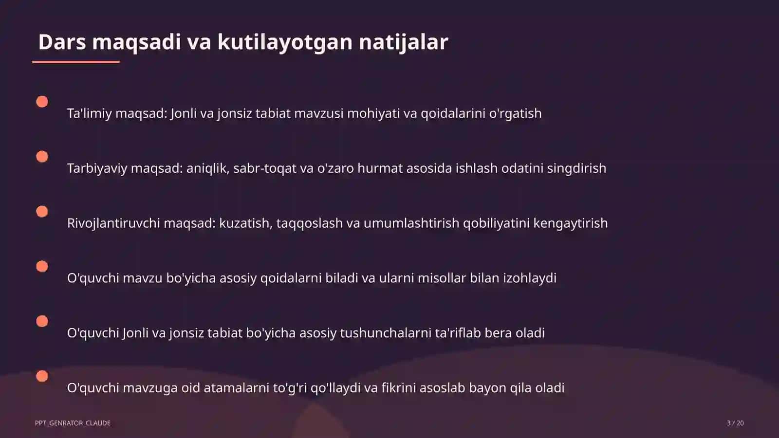 Jonli va jonsiz tabiat (2-sinf) 3