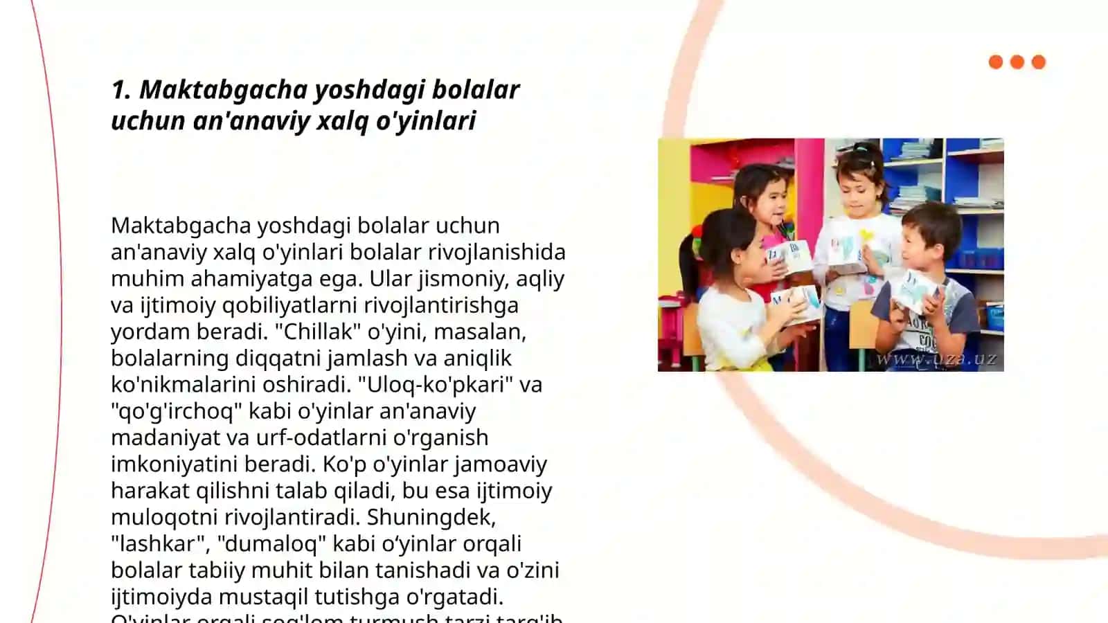 Maktabgacha yoshdagi bolalarni o'rganilayotgan til mamlakati madaniyati bilan tanishtirish 3