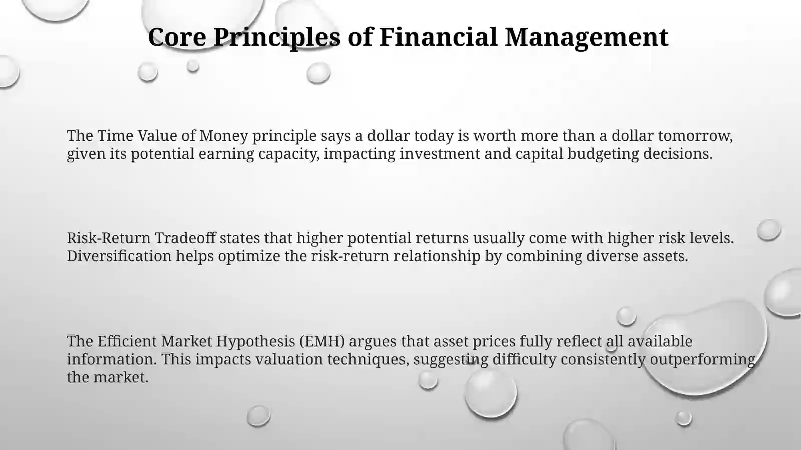 Key concepts of financial management 3