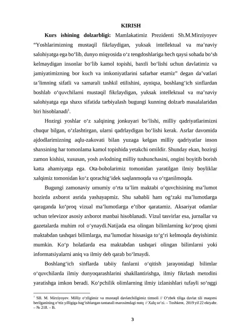 BOSHLANG‘ICH TA’LIMDA TABIIY FANLAR METODLARI 3