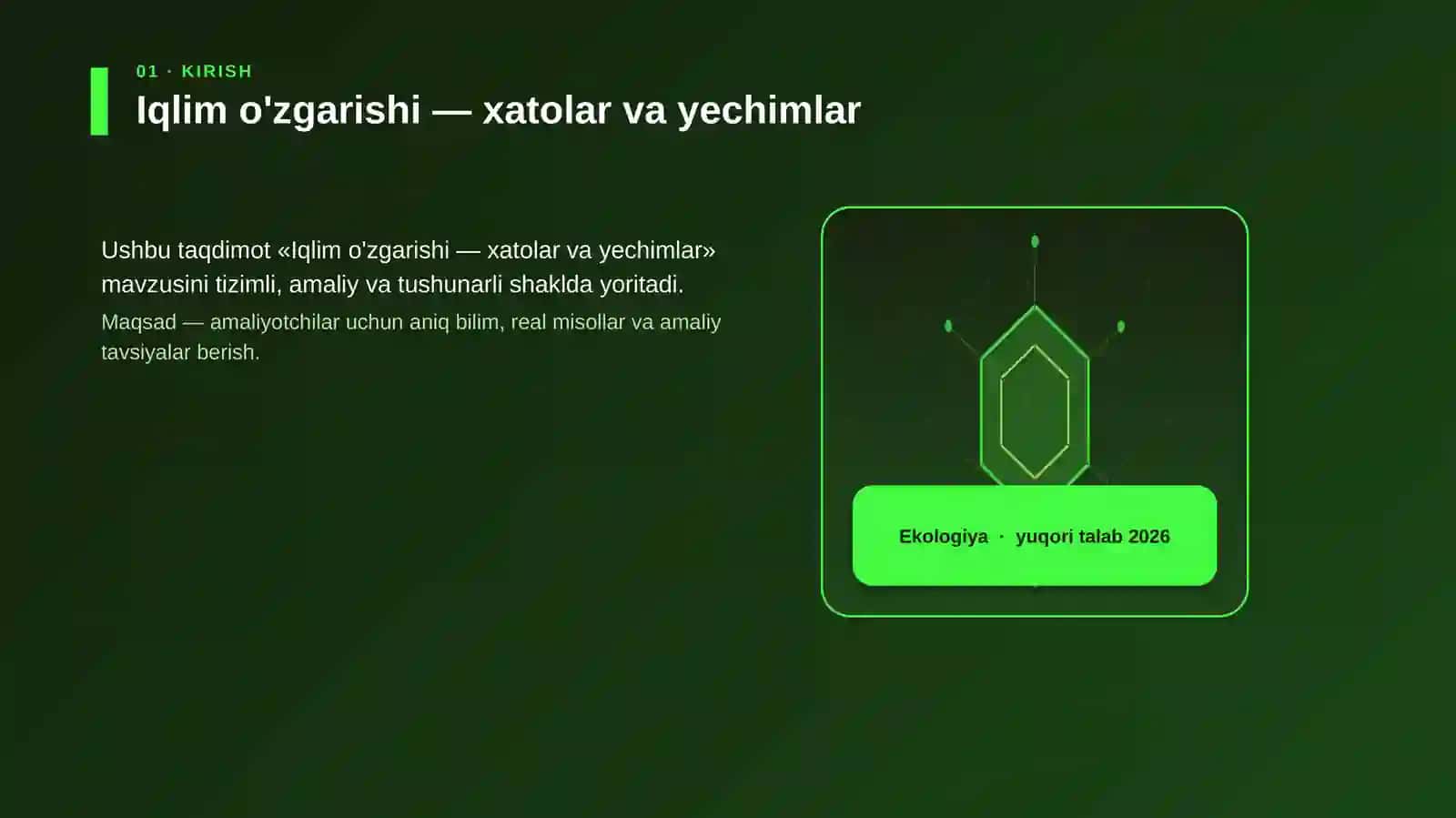 Iqlim o'zgarishi — xatolar va yechimlar 3