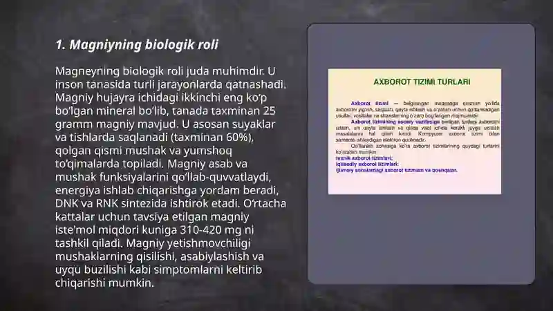 Magniy kalsiy rux haqida ma'lumotlar. Organizmga foydalari va ularni qoʻllash qoidalari 3