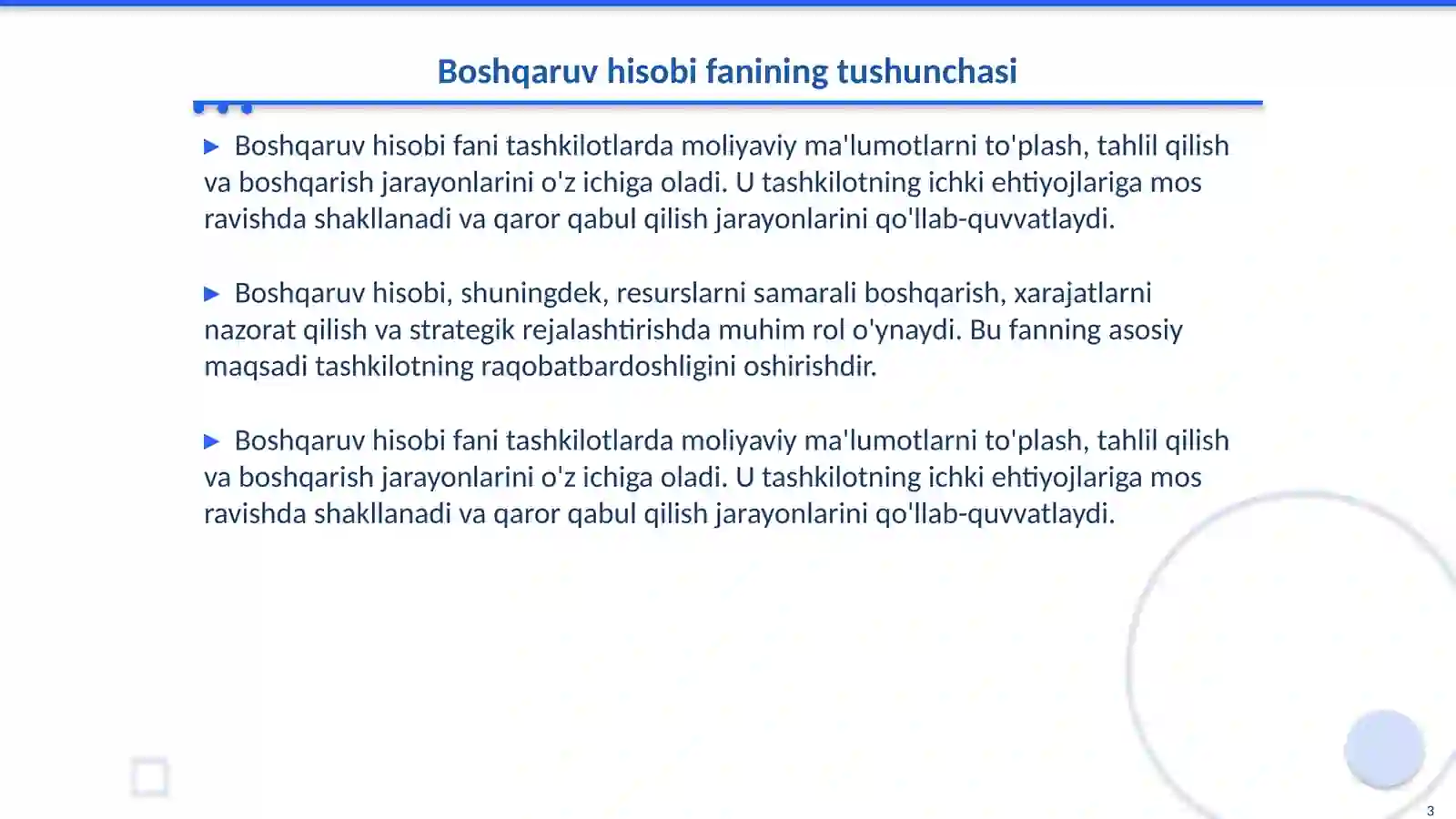 Boshqaruv hisobi fanining predmeti va vazifalari 3