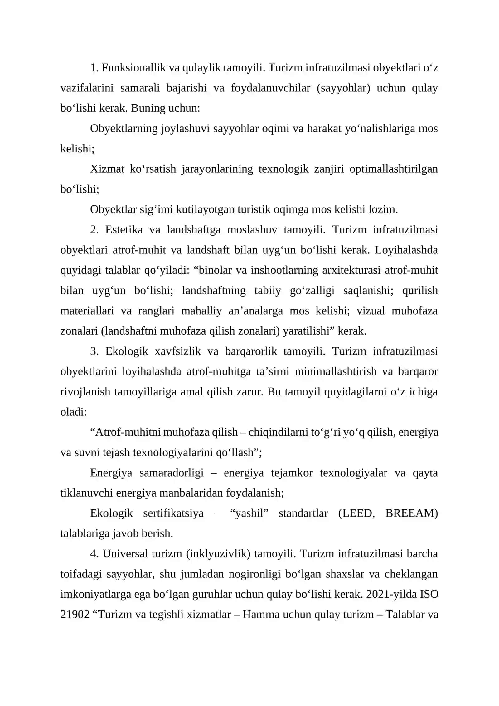 Turizm infratuzilmasini loyihalash 3