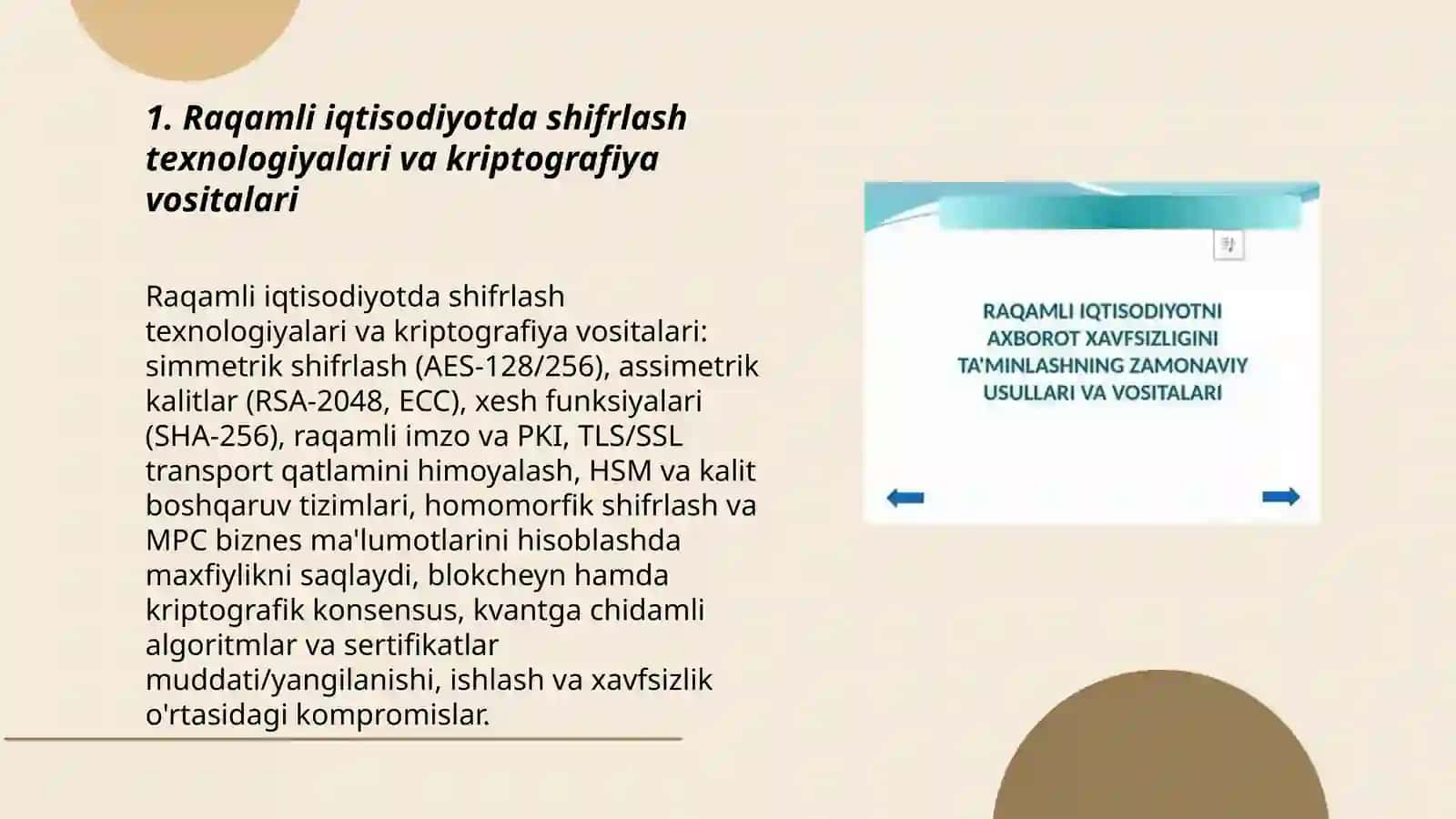 Raqamli iqtisodiyotda axborot xavfsizligini ta'minlashning zamonaviy usullari va vositalari 3