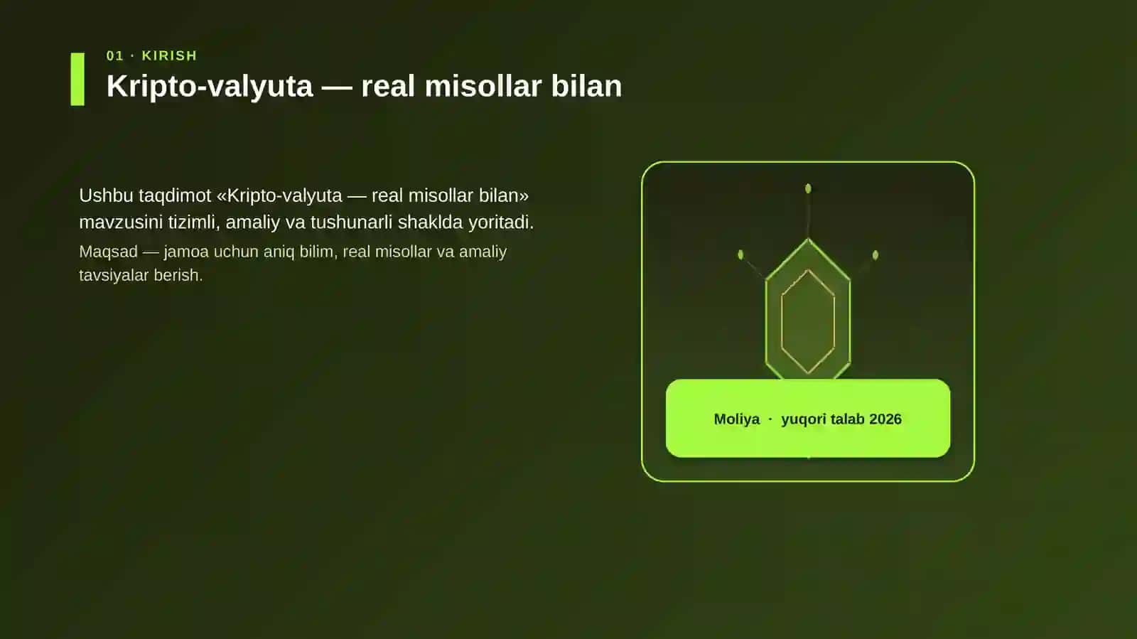 Kripto-valyuta — real misollar bilan 3