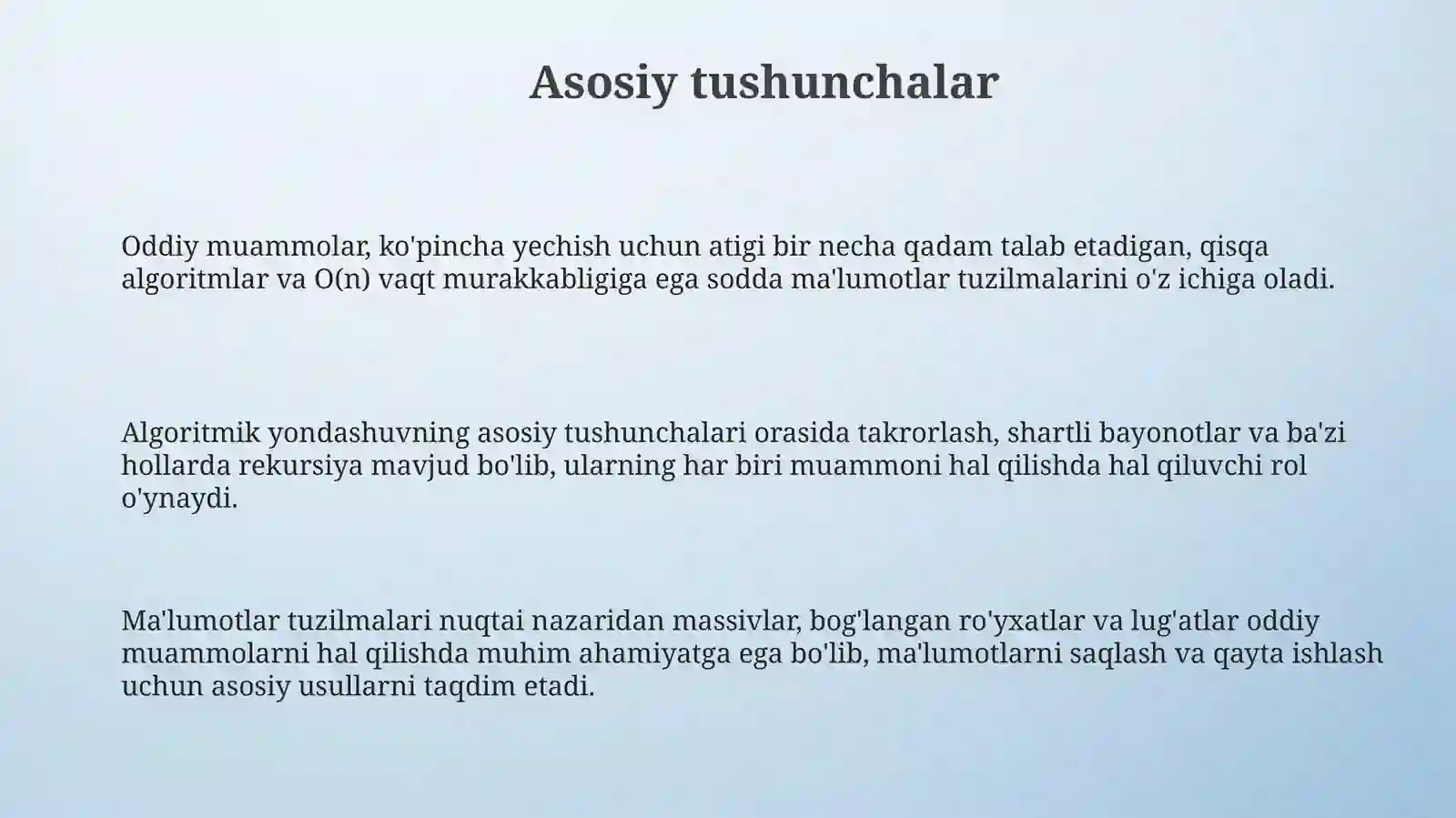 Sodda masalalar 3