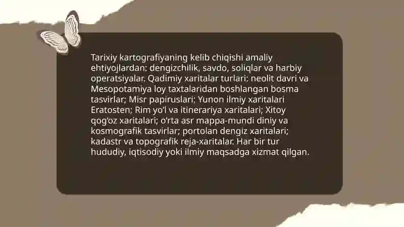 Tarixiy kartografiyaning shakllanishi va taraqqiyoti 3