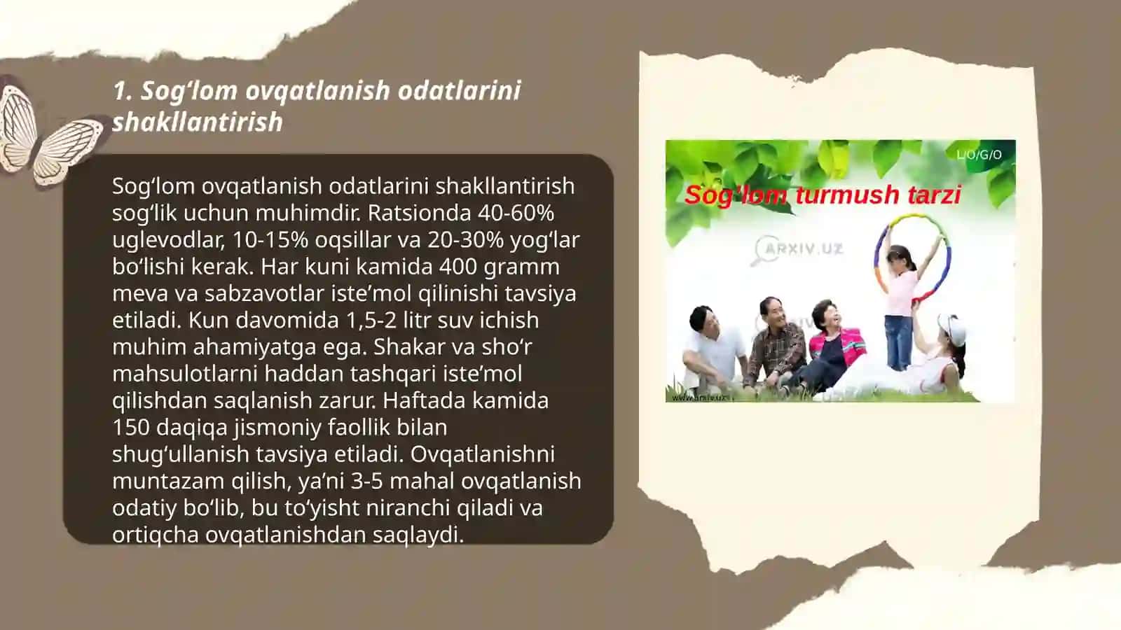 Sogʻlom ovqatlanish odatlarini shakllantirish 3