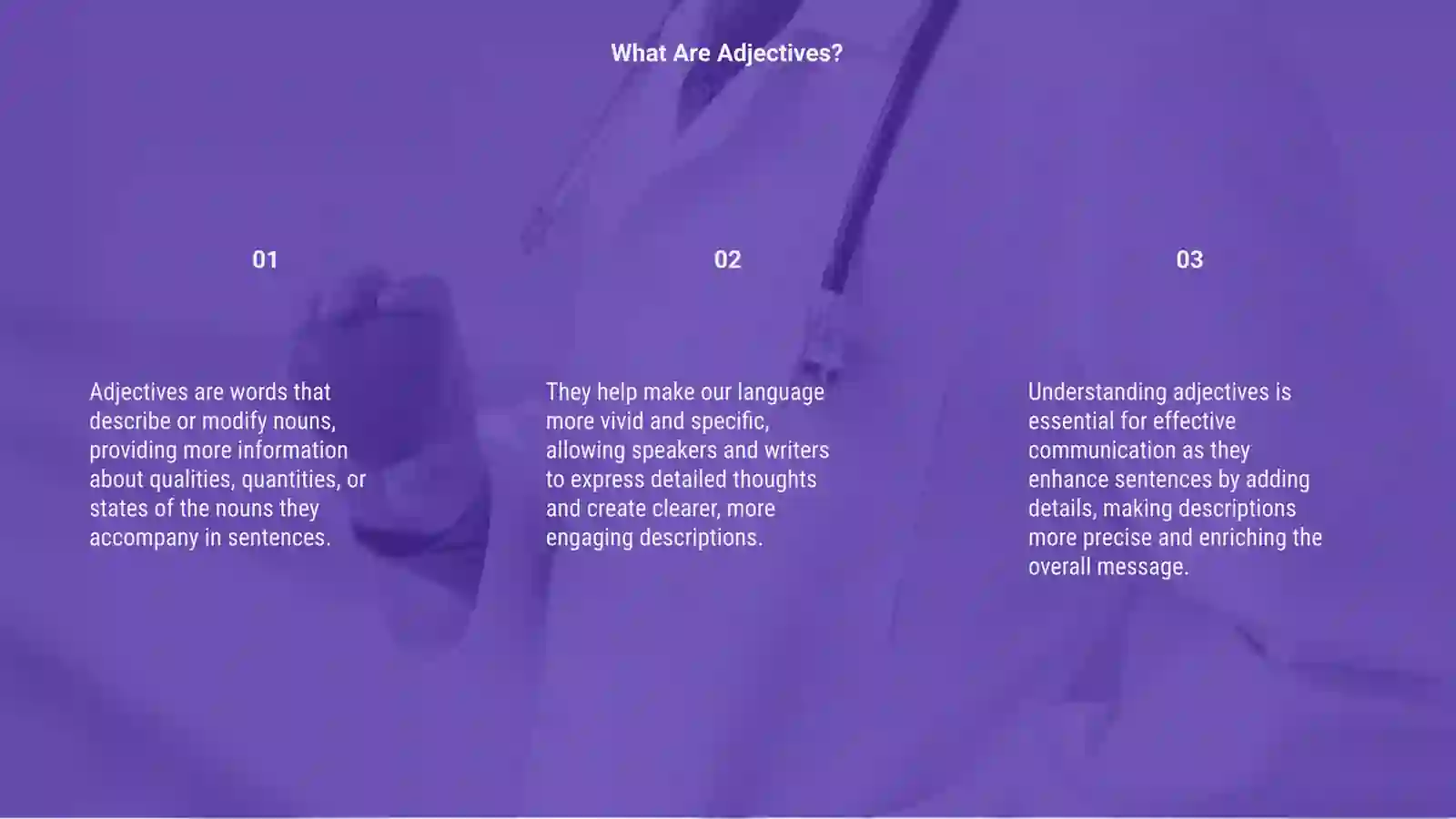 Adjective mavzusidan 3