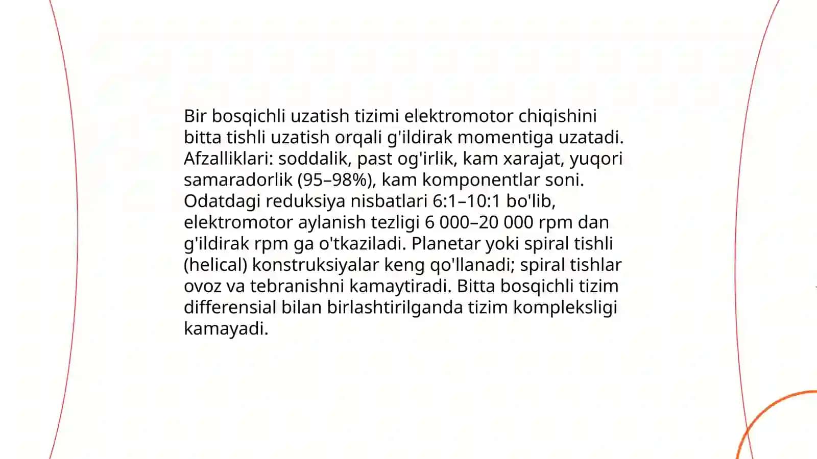 Elektromobillar va Gibrid transport vositalarida transmission uzatishlar 3