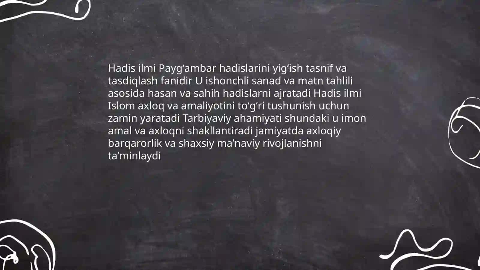 Hadis ilmi va uning tarbiyaviy ahamiyati 3