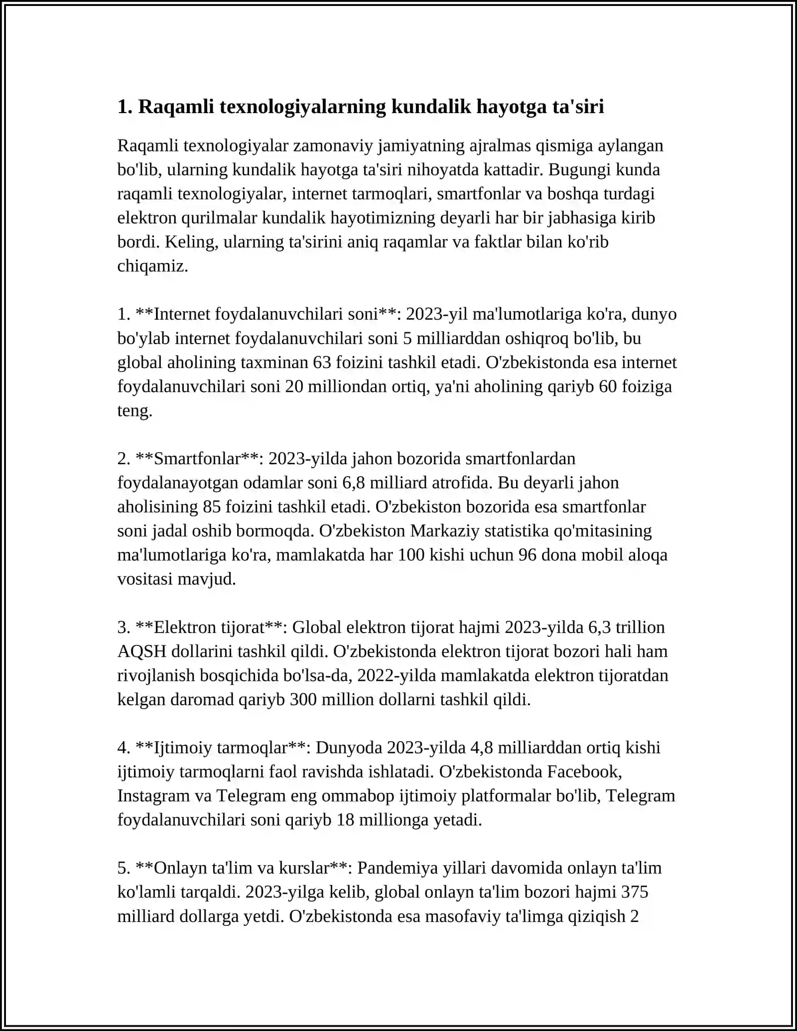 RAQAMLI TEXNOLOGIYALAR VA ULARNING INSON HAYOTIGA TA'SIRI 3