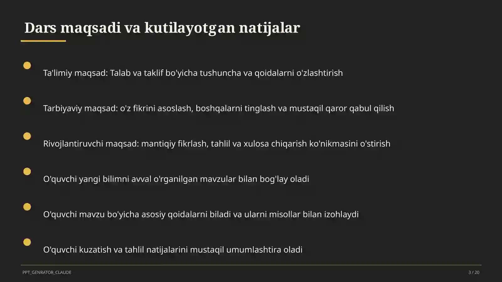 Talab va taklif (9-sinf) 3