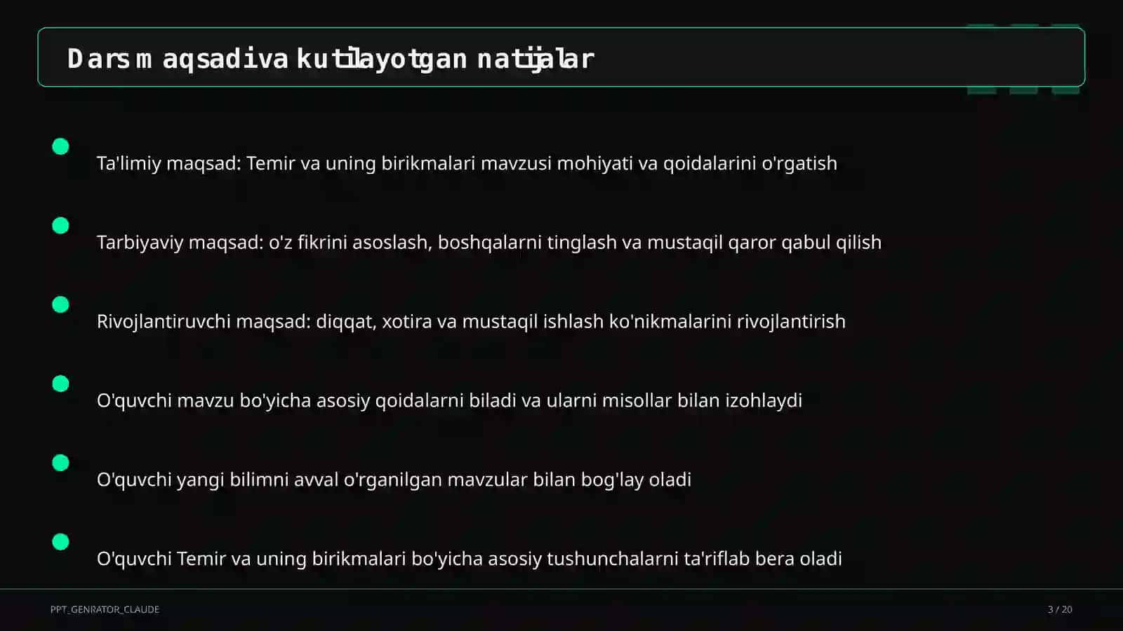 Temir va uning birikmalari (9-sinf) 3