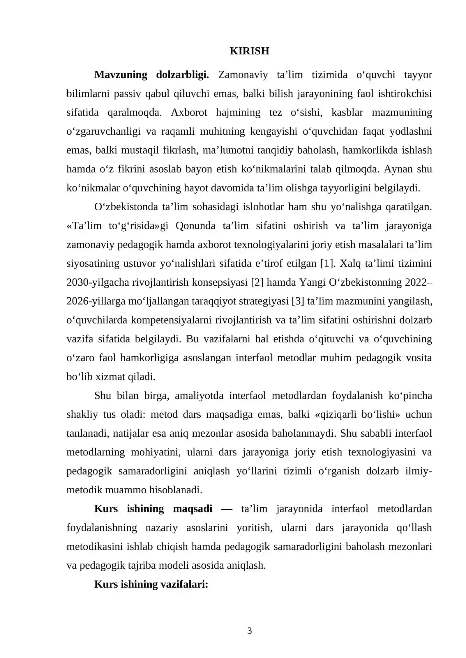 TA’LIM JARAYONIDA INTERFAOL METODLARDAN FOYDALANISHNING PEDAGOGIK SAMARADORLIGI 3