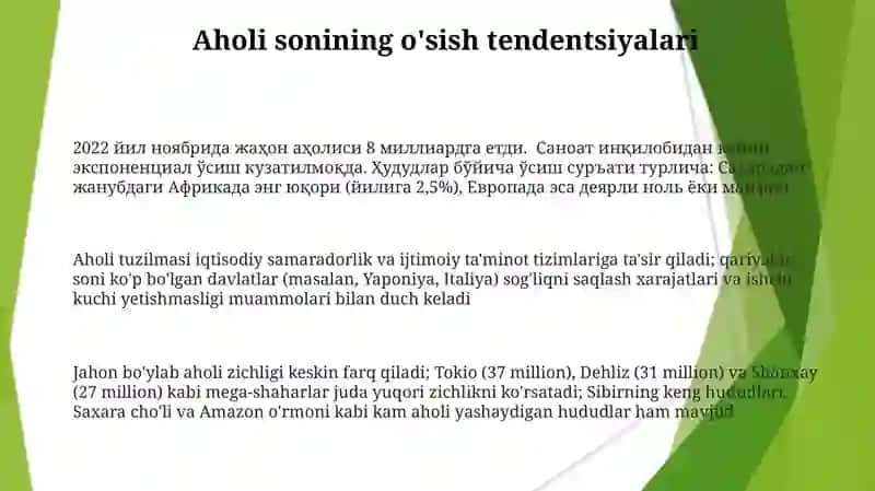 Aholi statiskasi 3