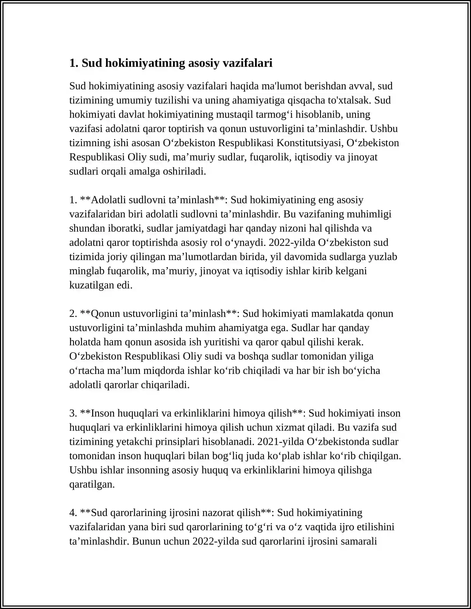 YURIDIK FANLAR TIZIMIDA ''SUD VA HUQUQNI MUHOFAZA QILUVCHI ORGANLAR" FANINING TUTGAN O'RNI 3