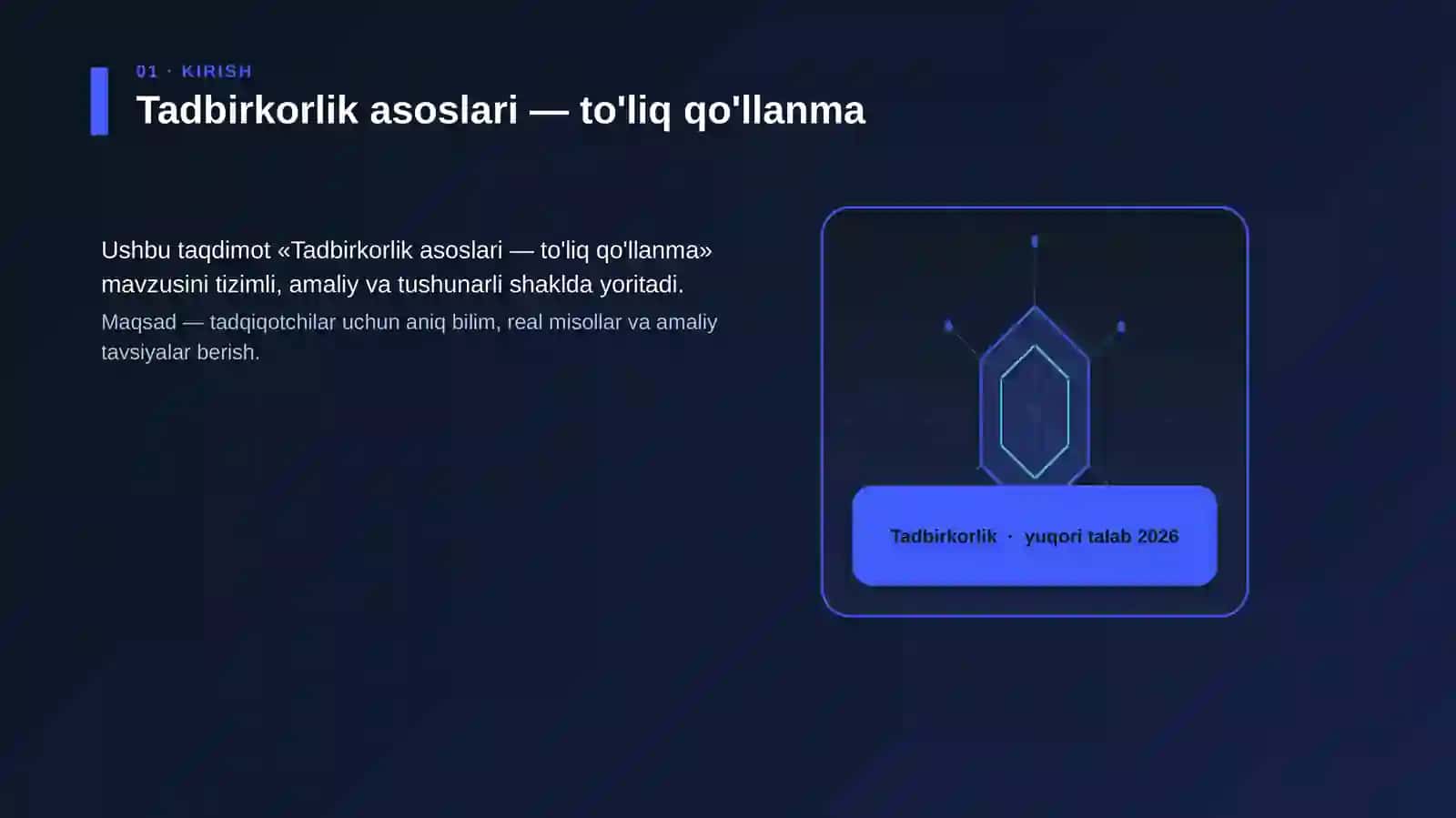 Tadbirkorlik asoslari — to'liq qo'llanma 3
