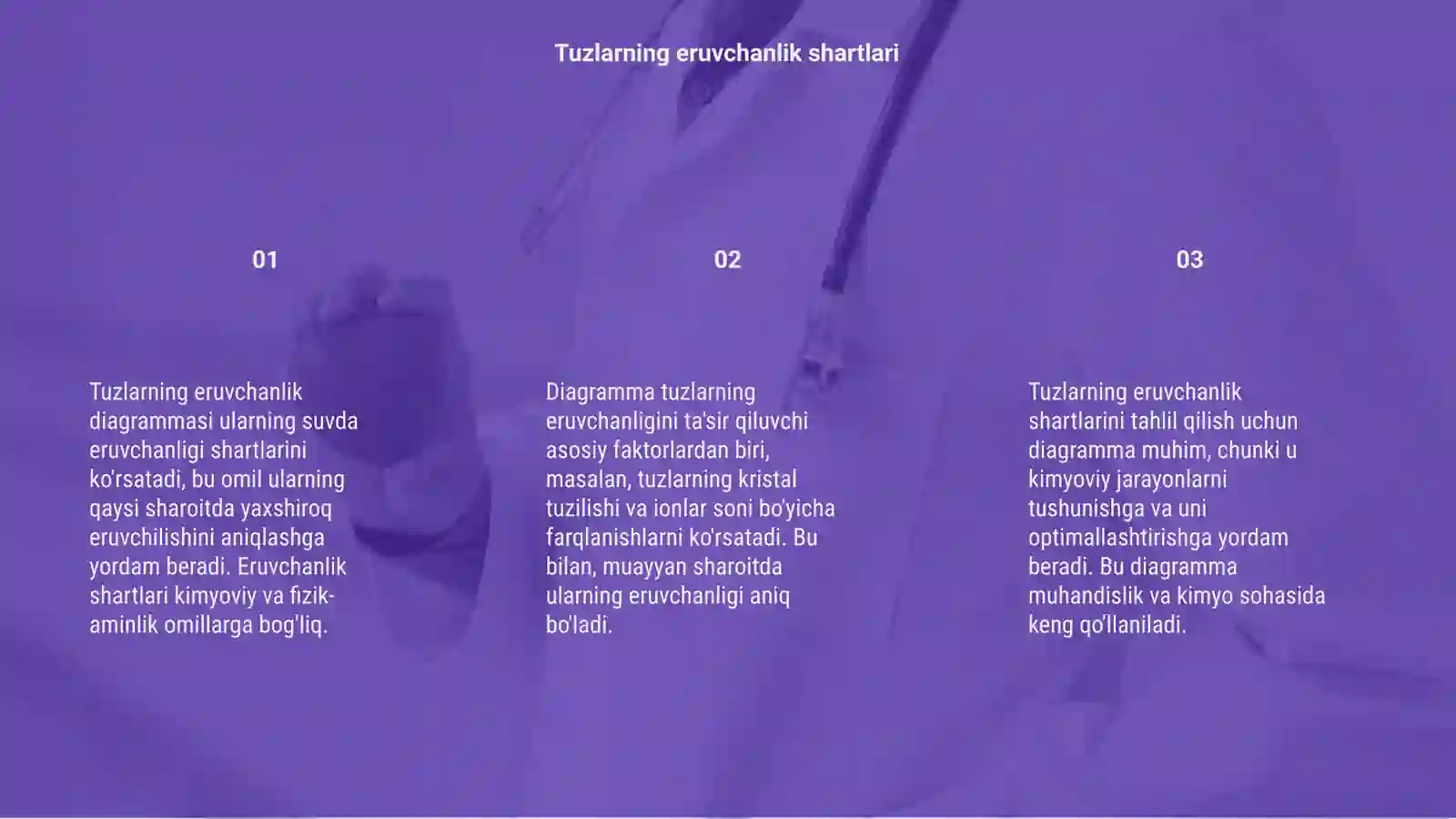 Tuzlarning eruvchanlik diagrammasi 3