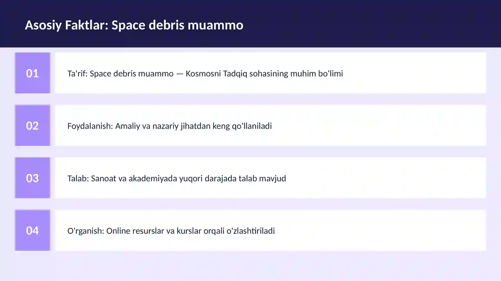 Space debris muammo 3