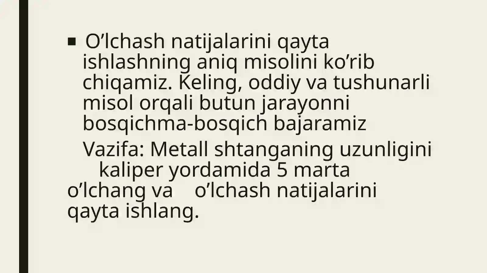 METRALOGIYA VA SITANDARTLASHTIRISH FANIDAN MUSTAQIL ISHI 3