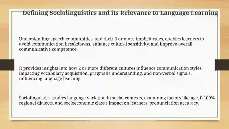 Sociolinguistic and Cultural Context in Language Learning 3