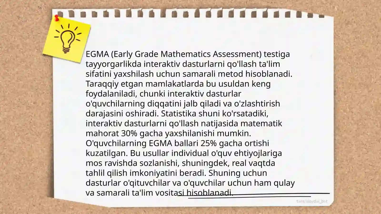 EGMA xalqaro baholash dasturiga tayyorgarlik jarayonida zamonaviy axborot kommunikatsiya texnologiyalarni qo’llash 3