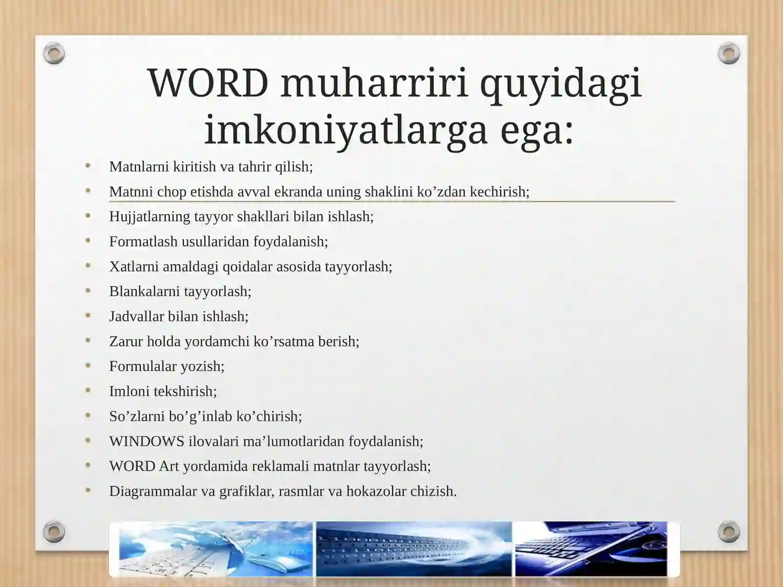 Matnli rеkdaktorlari 3
