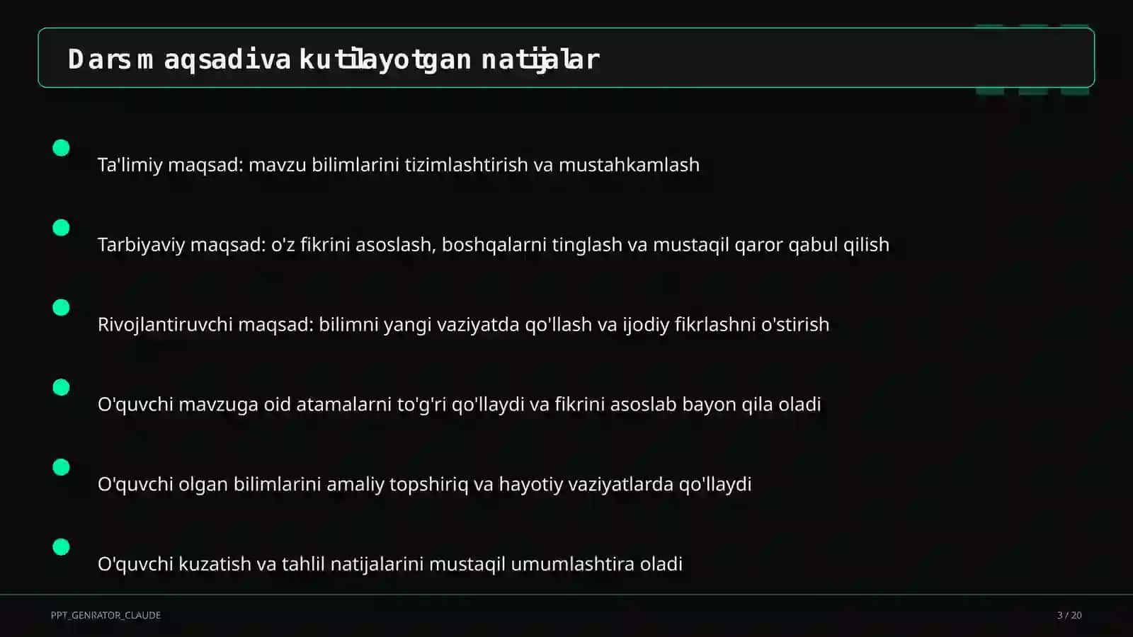 Algoritmlarning turlari: chiziqli, tarmoqlanuvchi, takrorlanuvchi (8-sinf) 3