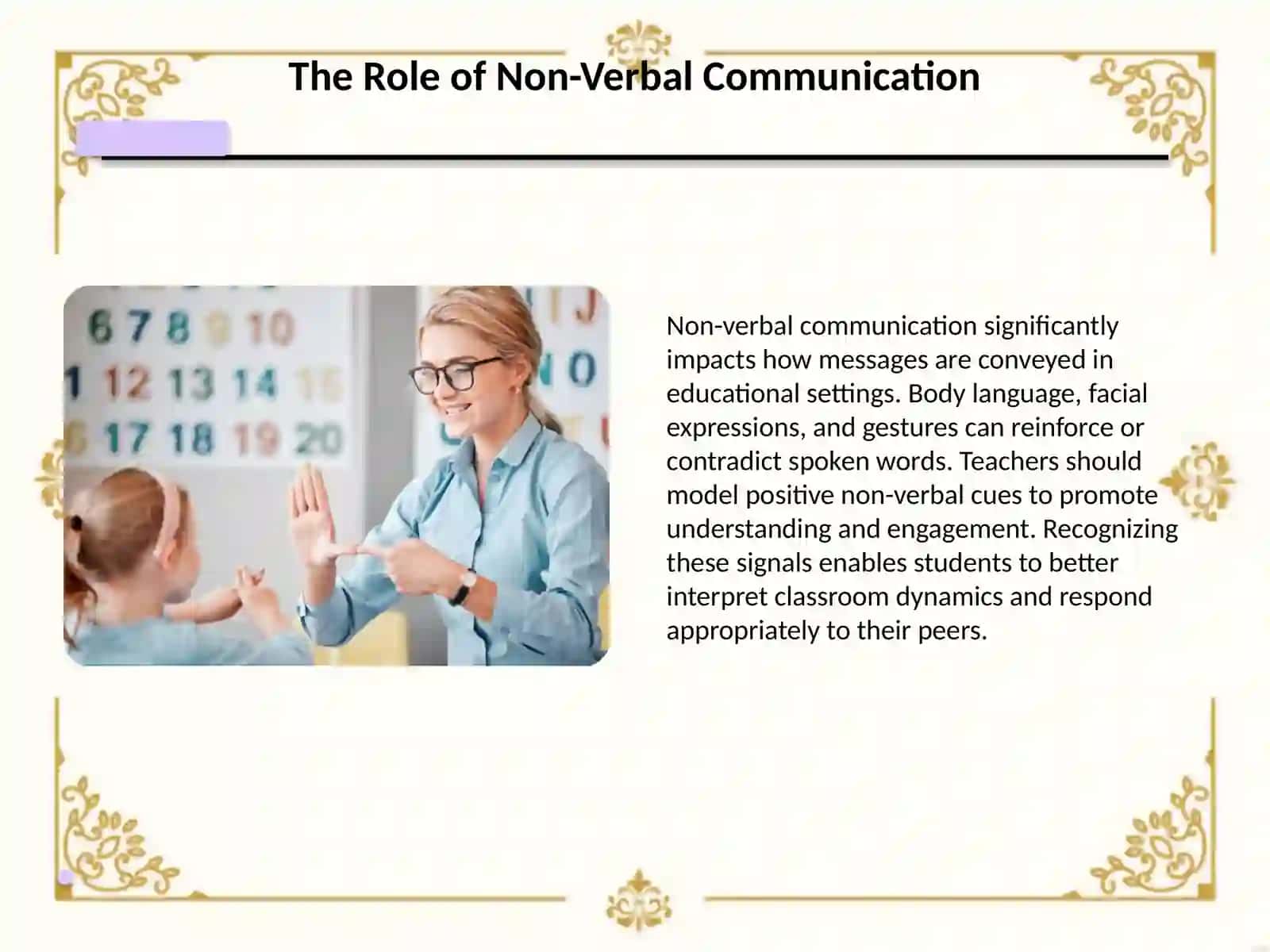 Enhancing Verbal Communication in Classrooms 3