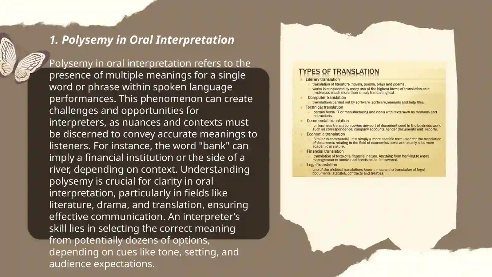 The lexical problems in oral interpretation 3