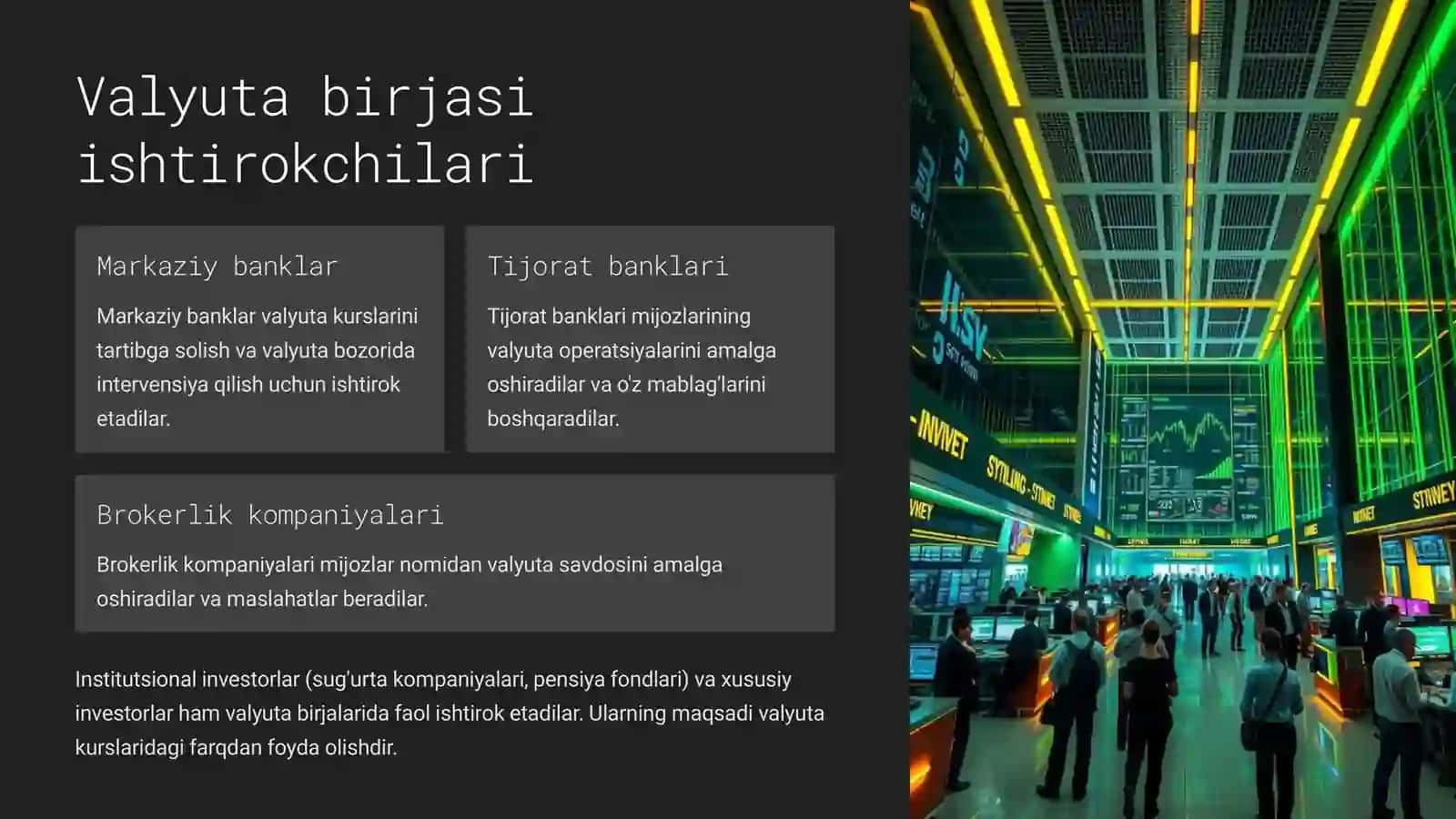 Valyuta birjalari faoliyati 3