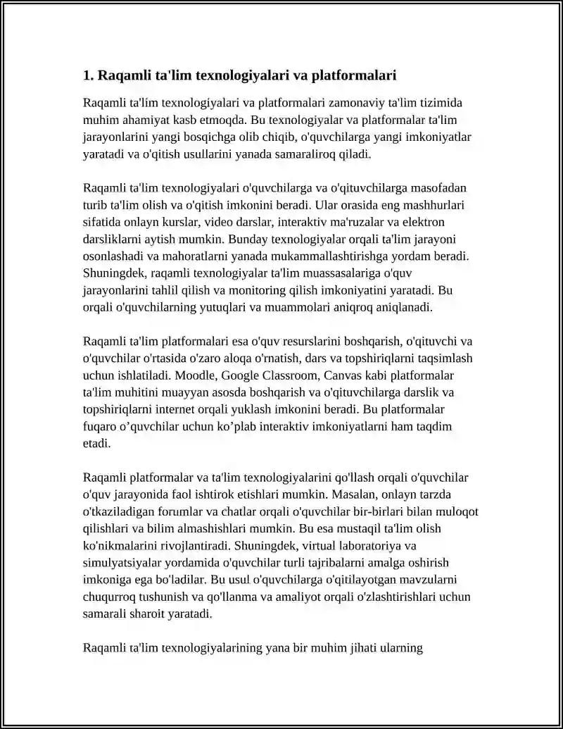Raqamli Ta'lim Texnologiyalari va Platformalari 3