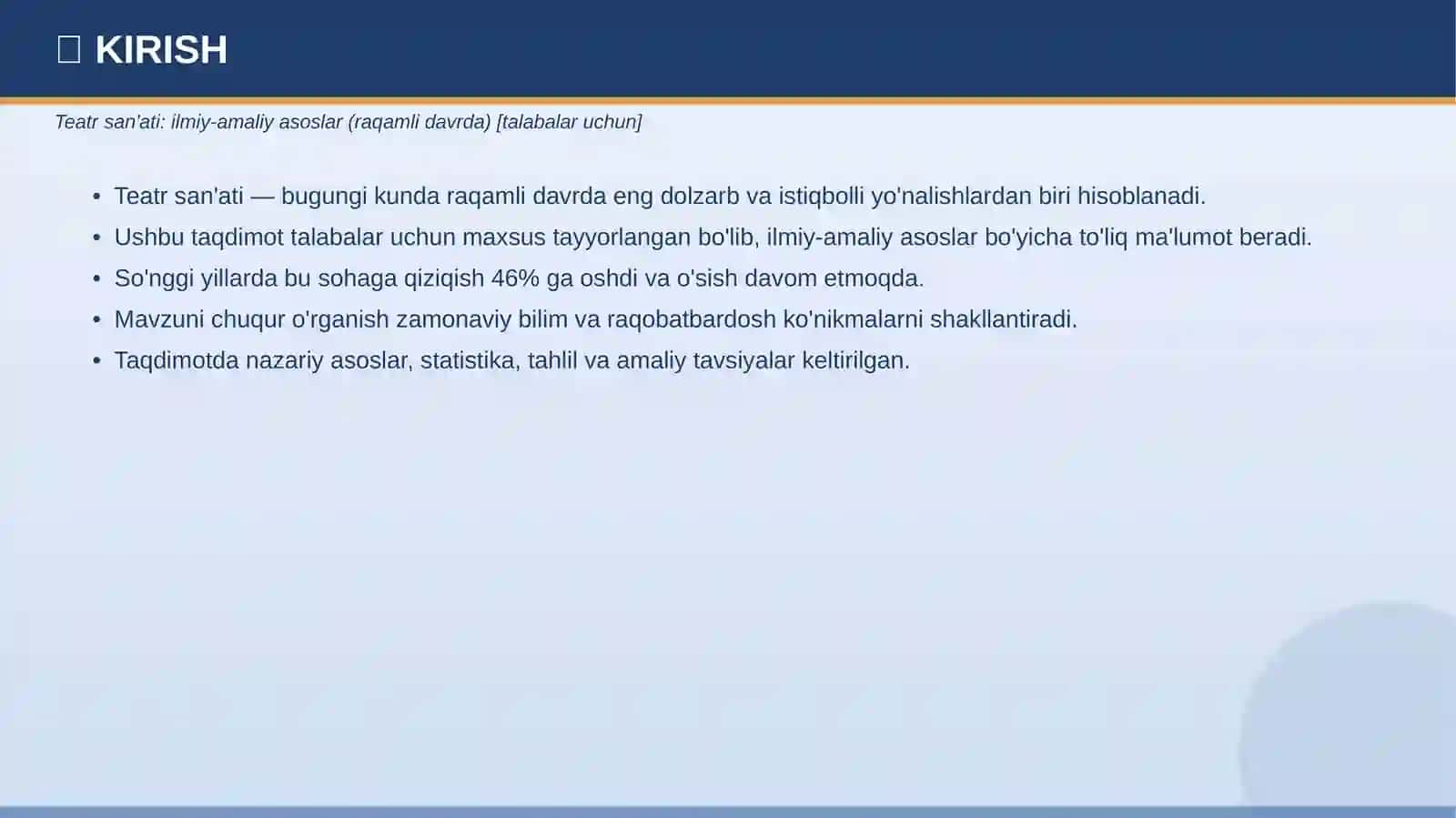 TEATR SAN'ATI Ilmiy-amaliy asoslar 3