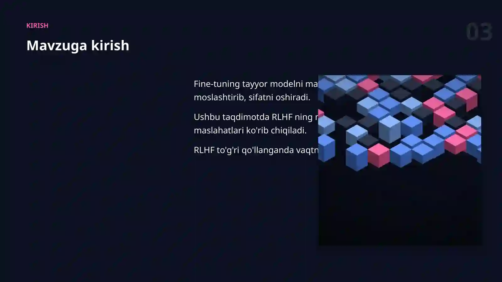 MODELLARNI SOZLASH (FINE-TUNING) 3