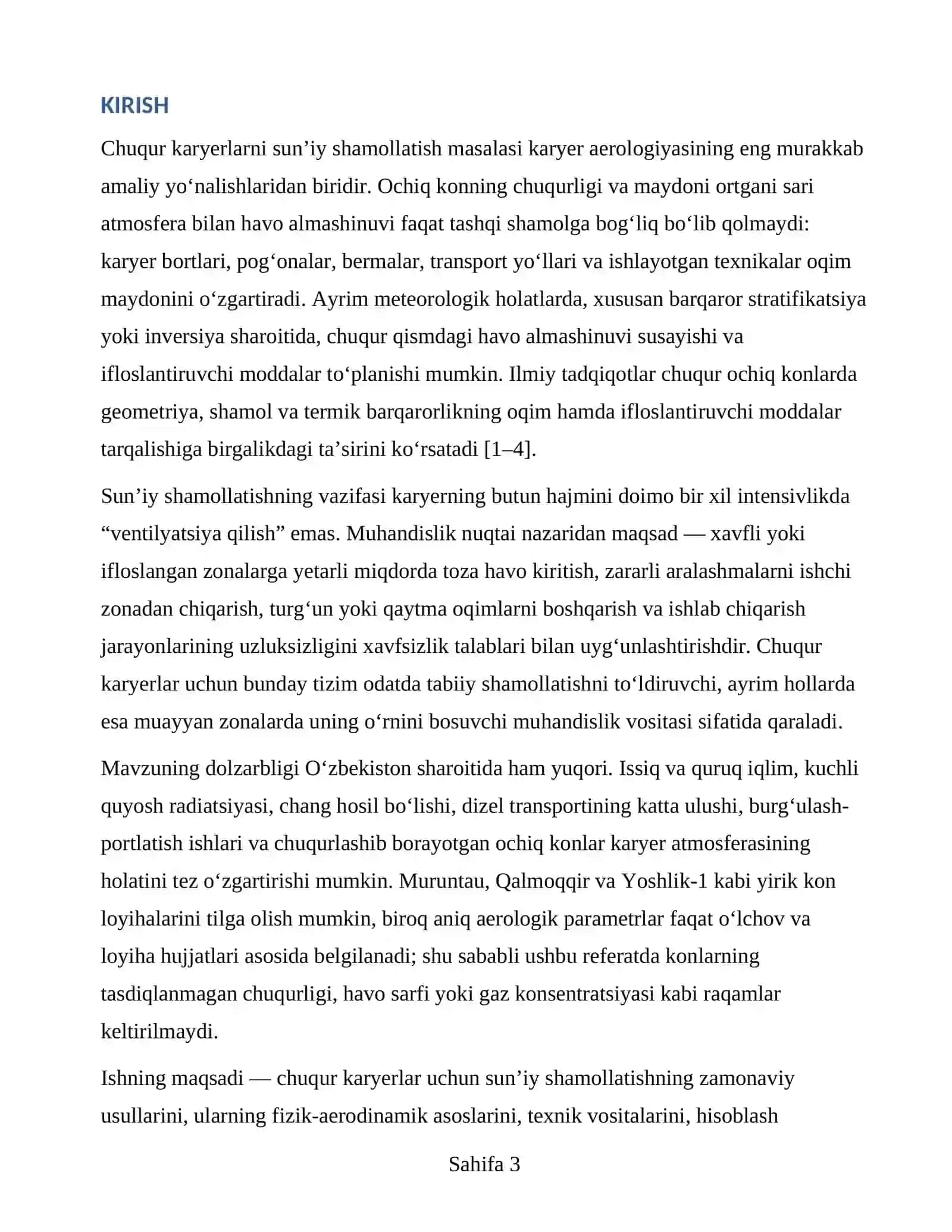 CHUQUR KARYERLARNI SUN’IY SHAMOLLATISHNING ZAMONAVIY USULLARI VA TEXNIK VOSITALARI 3