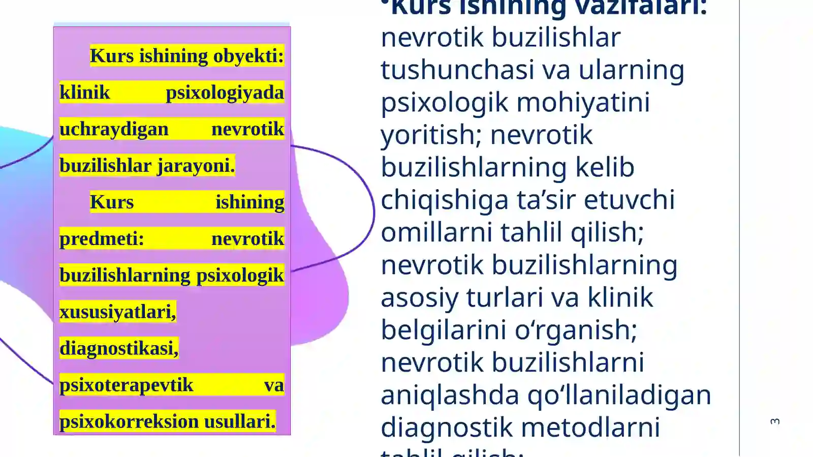 KLİNİK PSİXOLOGIYADA NEVROTIK BUZILISHLARNING NAZARIY ASOSLARI 3